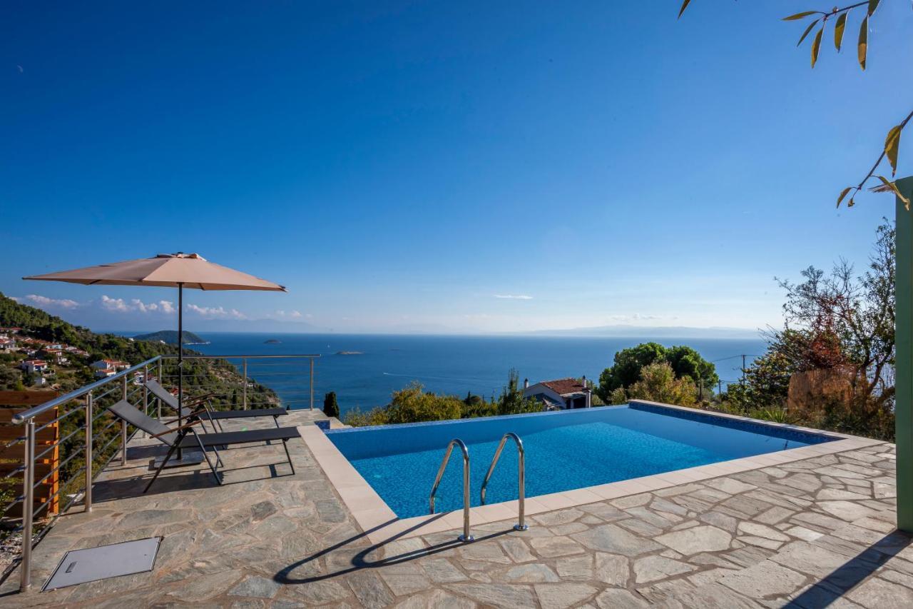Olea Skopelos Villas With Swimming Pools & Sea View Panormos  Exterior foto